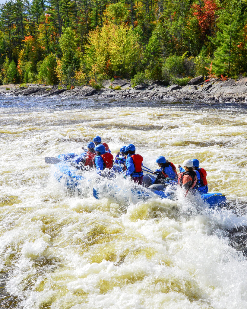 Rafting down the Ottawa River